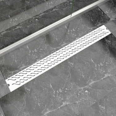 Gerade Duschrinne Wellen 1030x140 mm Edelstahl
